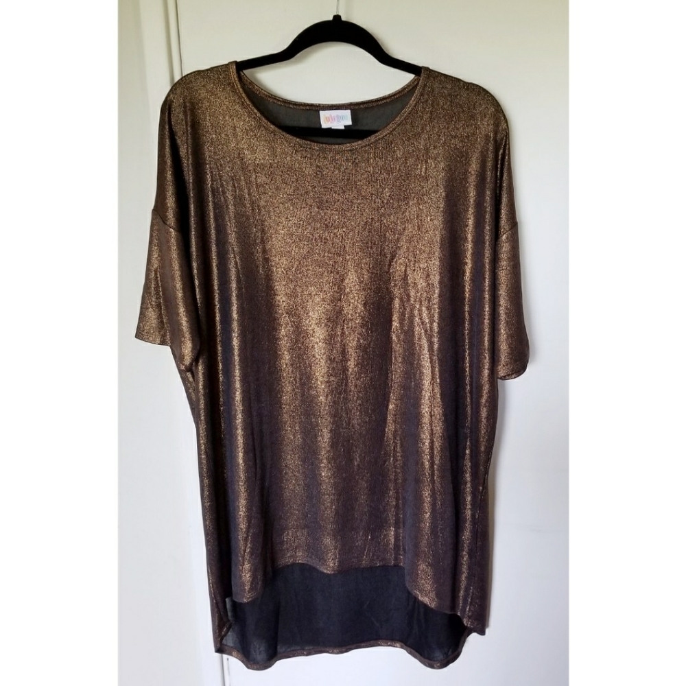 Lularoe Elegant Irma Chocolate Brown L